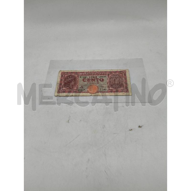 BANCONOTA CENTO LIRE 1944 | Mercatino dell'Usato Roma talenti 1