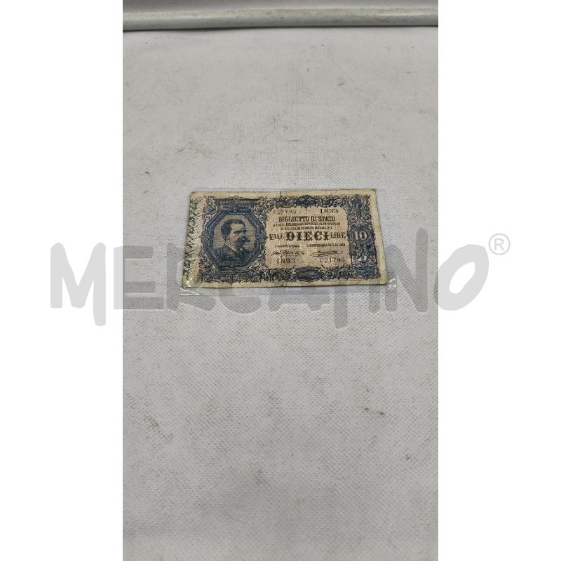 BANCONOTA DIECI LIRE | Mercatino dell'Usato Roma talenti 1