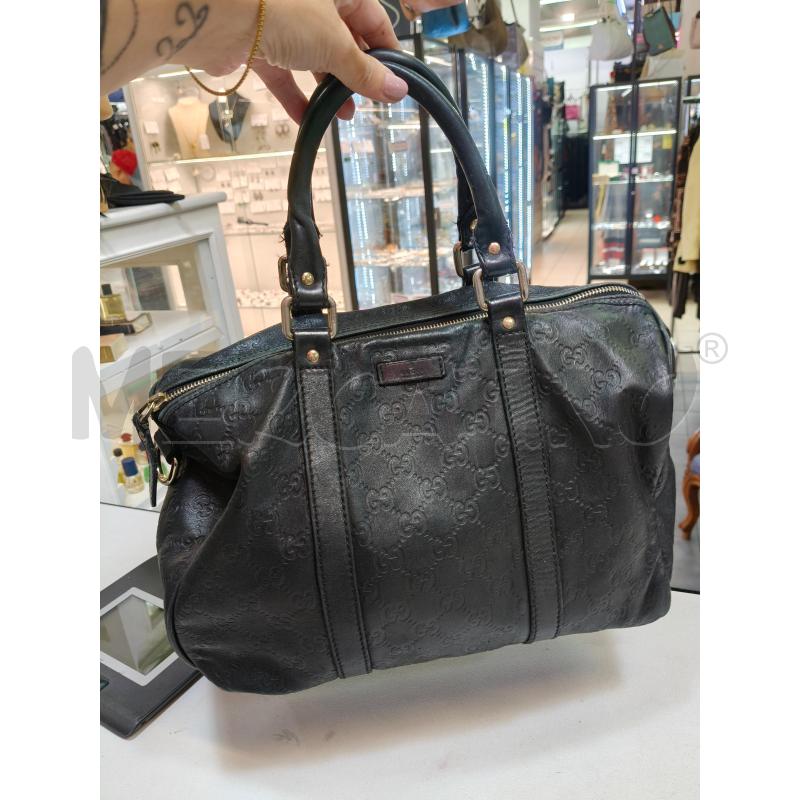 BAULETTO GUCCI PELLE GUCCISSIMA NERO FOD INT MORSI VERDE | Mercatino dell'Usato Roma talenti 1