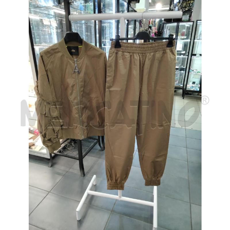 BOMBER + PANTALONE CARGO TWIN SET ACTITUKE KAKI  | Mercatino dell'Usato Roma talenti 1