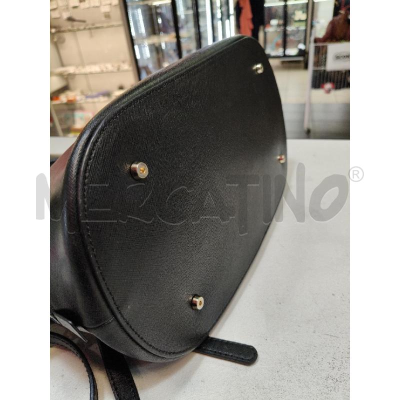 BORSA A AMNAO COCCINELLE NERO SAFFIANO STOND ZIP DOR  | Mercatino dell'Usato Roma talenti 4