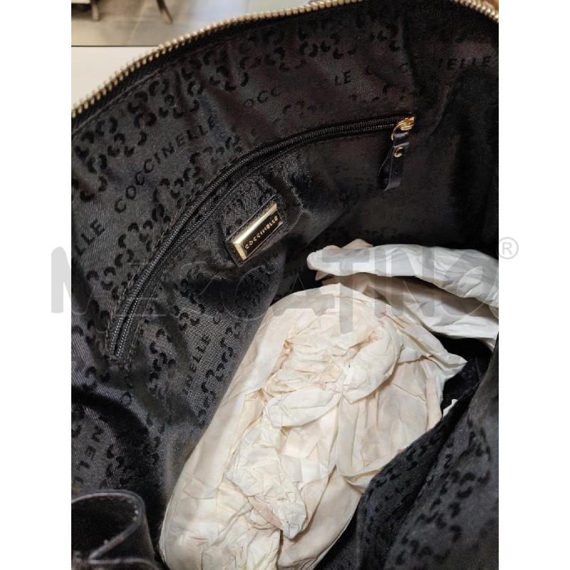 BORSA A AMNAO COCCINELLE NERO SAFFIANO STOND ZIP DOR  | Mercatino dell'Usato Roma talenti 5
