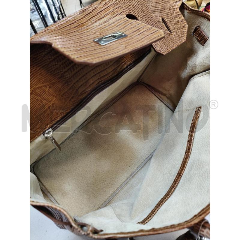 BORSA A MANO ARTIGIANALE COGNAC ST RETT  | Mercatino dell'Usato Roma talenti 3