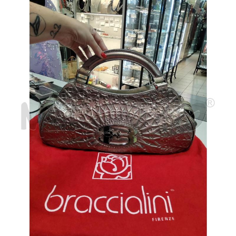 BORSA A MANO BRACCIALINI BRONZO DECO FIORI  | Mercatino dell'Usato Roma talenti 1