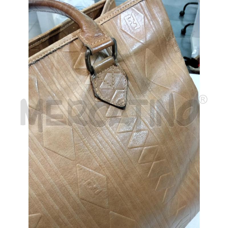 BORSA A MANO FENDI SAS BISCOTTO DECO ROMBI  | Mercatino dell'Usato Roma talenti 2