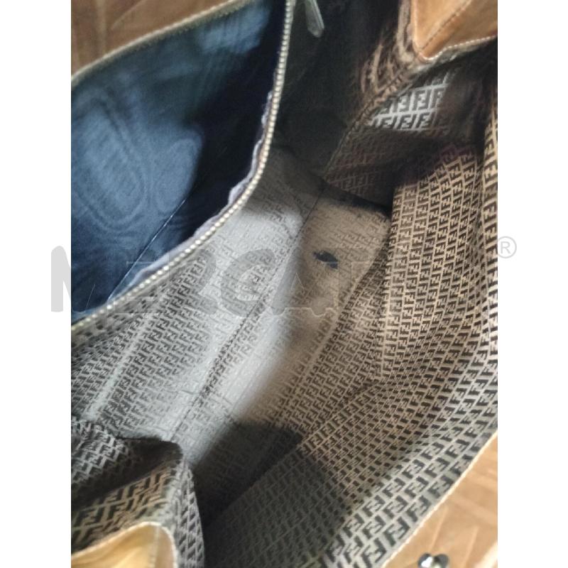 BORSA A MANO FENDI SAS BISCOTTO DECO ROMBI  | Mercatino dell'Usato Roma talenti 5