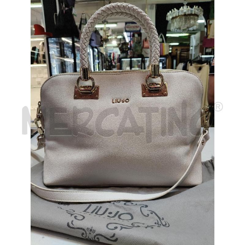 BORSA A MANO LIU JO CREMA MAN TRECCIA | Mercatino dell'Usato Roma talenti 1