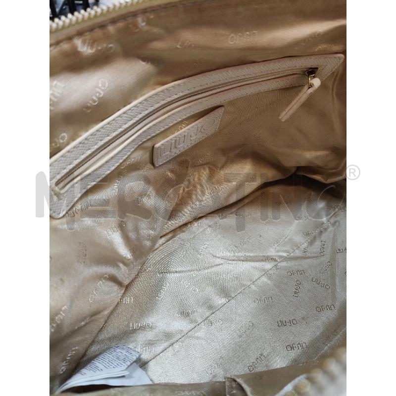 BORSA A MANO LIU JO CREMA MAN TRECCIA | Mercatino dell'Usato Roma talenti 4