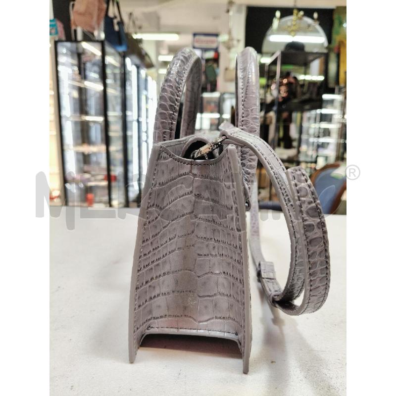 BORSA A MANO PATRIZIA PEPE FLY BAMBY CROCO GRIGIA  | Mercatino dell'Usato Roma talenti 2