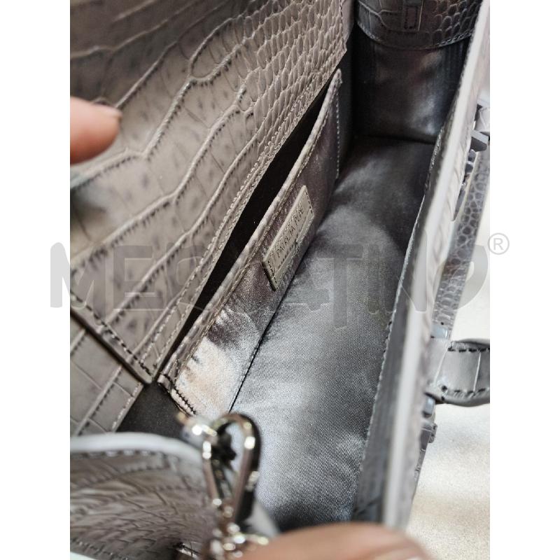 BORSA A MANO PATRIZIA PEPE FLY BAMBY CROCO GRIGIA  | Mercatino dell'Usato Roma talenti 4
