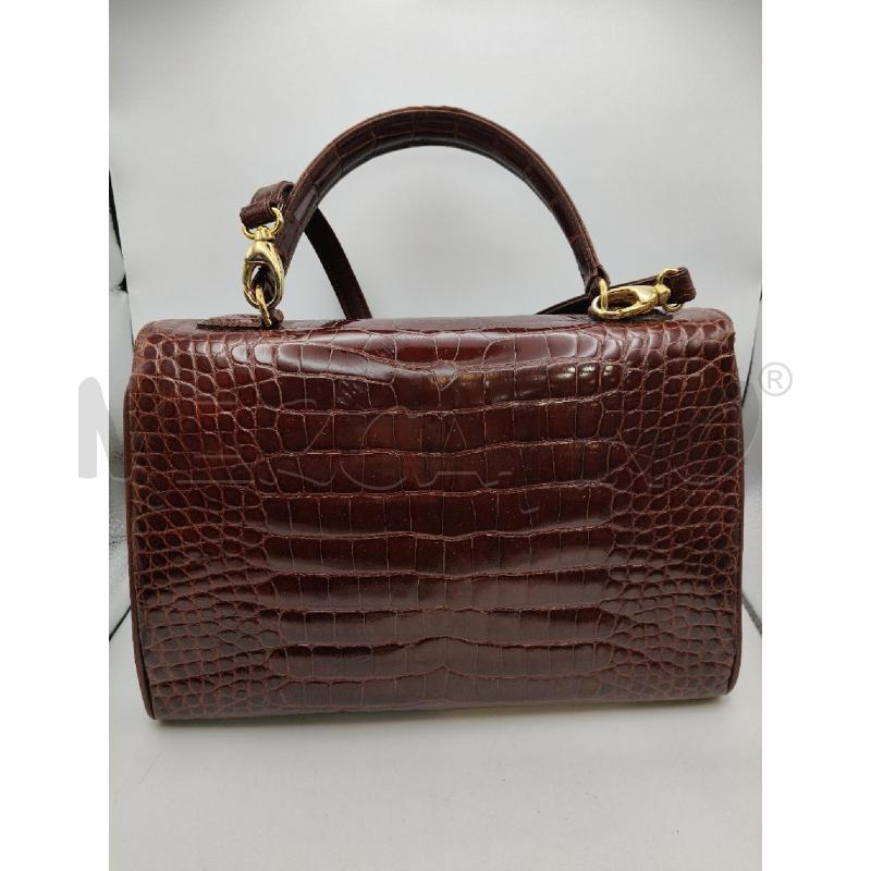 BORSA A MANO TRAP ROBERT'S COCCO COGNAC LUCIDO  | Mercatino dell'Usato Roma talenti 3
