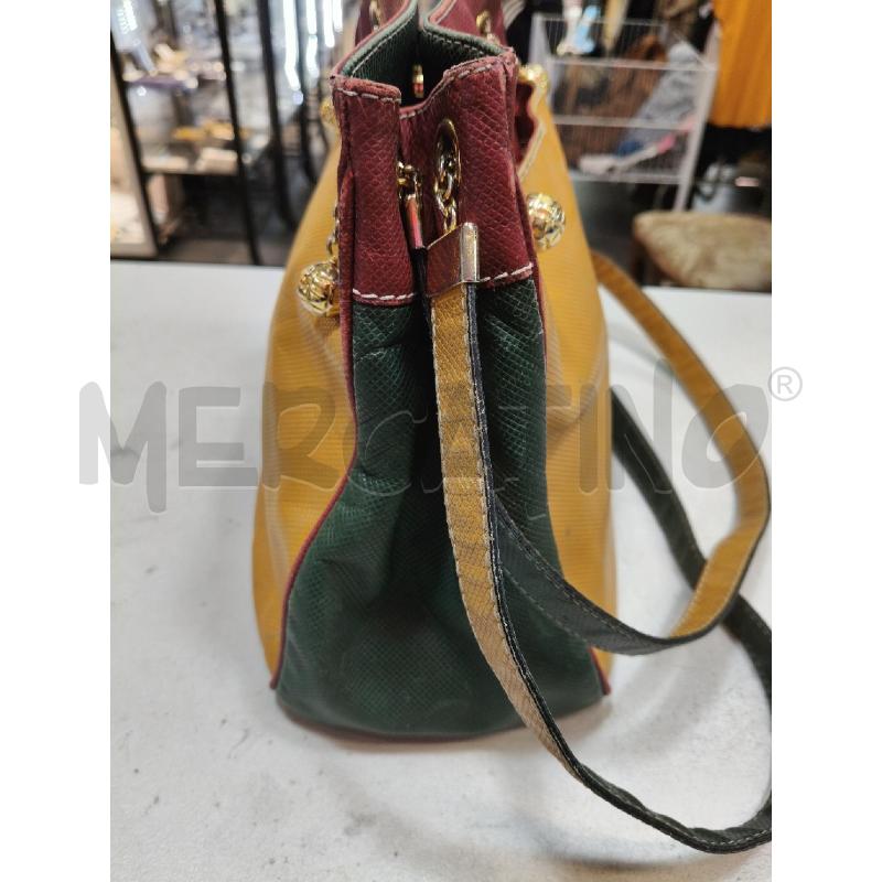 BORSA A SPALLA BOTTEGA VENETA VINTAGE OCRA VERDE | Mercatino dell'Usato Roma talenti 2