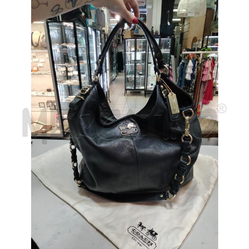 BORSA A SPALLA COACH MAXI HOBO GANCI BRUNITI  | Mercatino dell'Usato Roma talenti 1