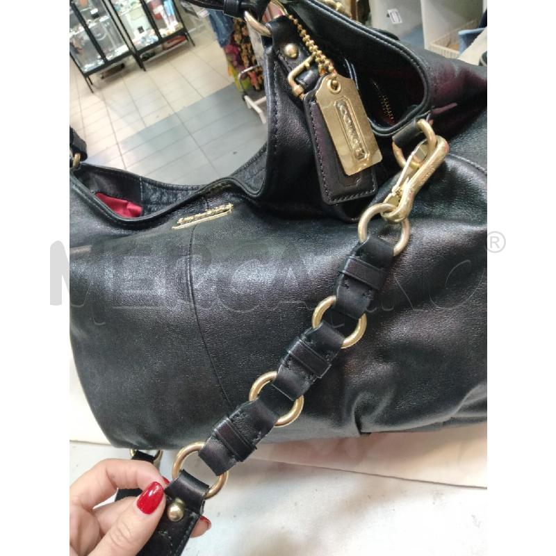 BORSA A SPALLA COACH MAXI HOBO GANCI BRUNITI  | Mercatino dell'Usato Roma talenti 2