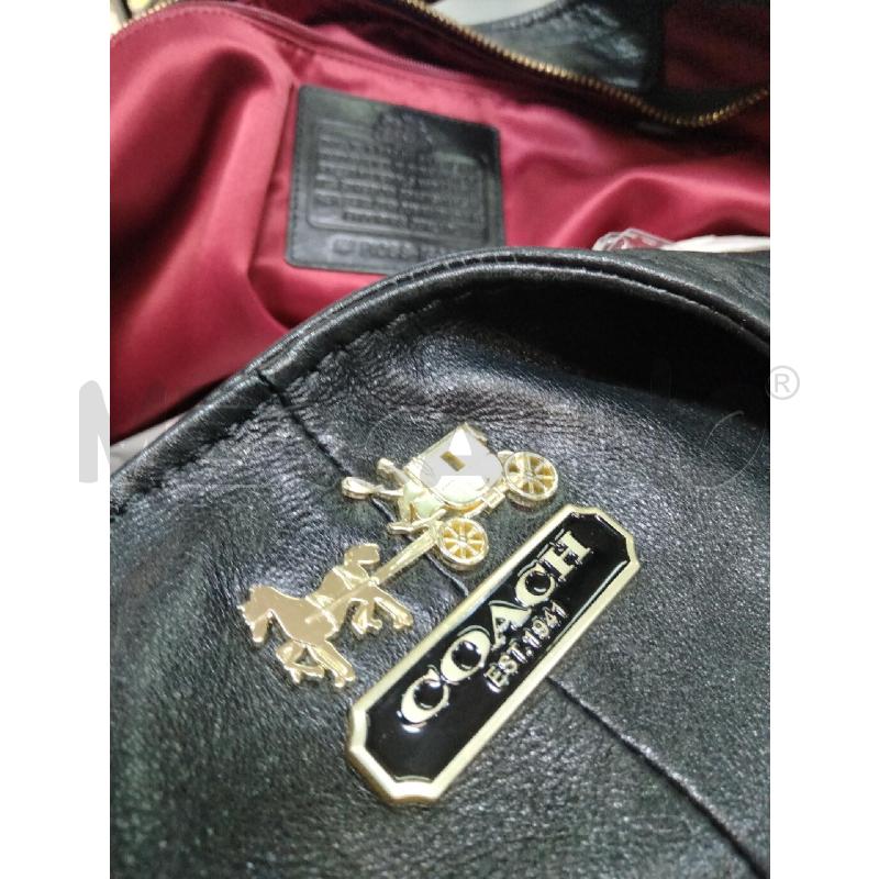 BORSA A SPALLA COACH MAXI HOBO GANCI BRUNITI  | Mercatino dell'Usato Roma talenti 4