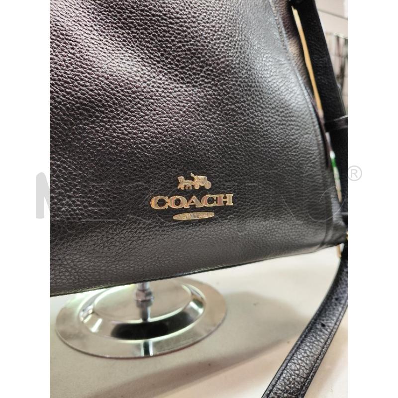 BORSA A SPALLA COACH PELLE MART NERO CON TRAC | Mercatino dell'Usato Roma talenti 2