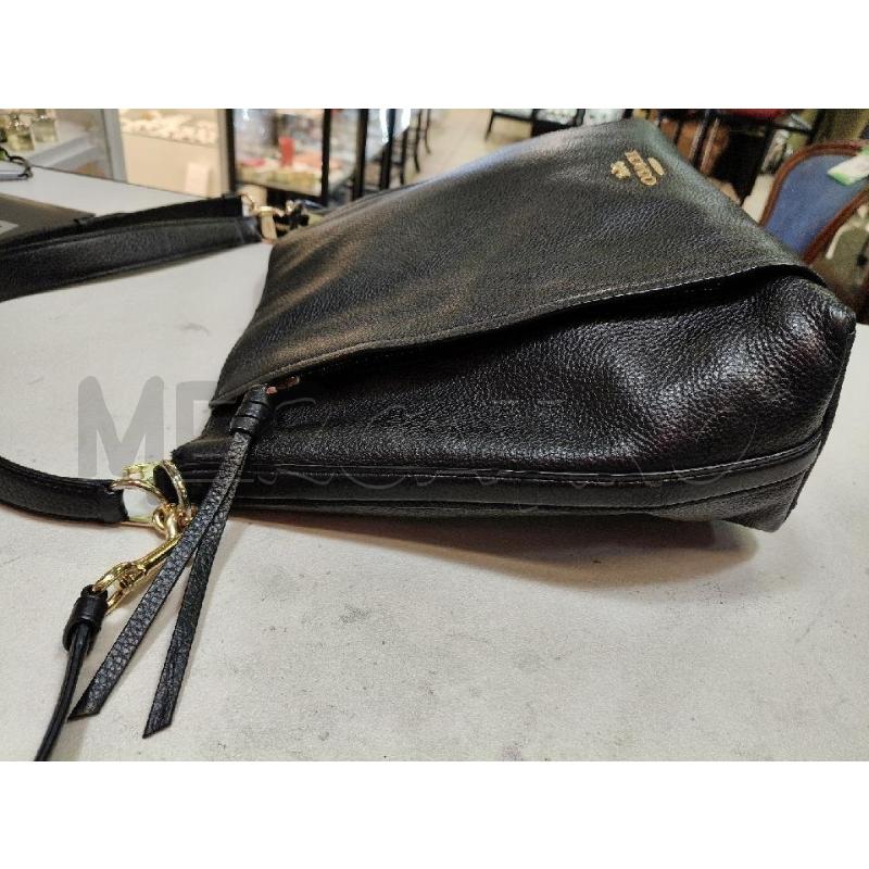 BORSA A SPALLA COACH PELLE MART NERO CON TRAC | Mercatino dell'Usato Roma talenti 4