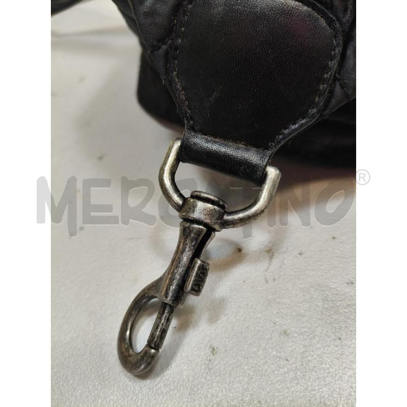BORSA A SPALLA DIOR SOFT NERO CIONDOLO LOGO  | Mercatino dell'Usato Roma talenti 3