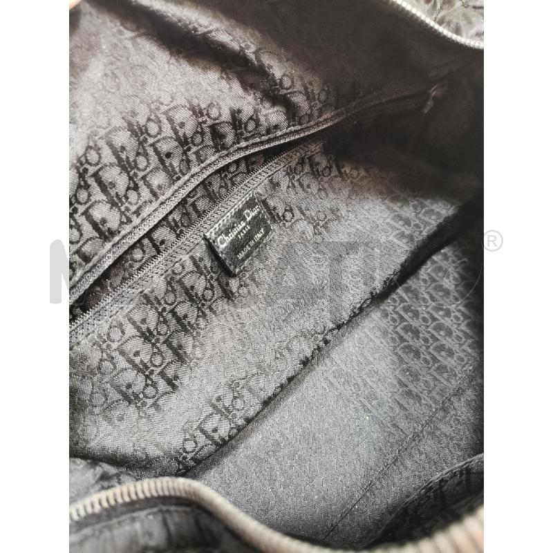 BORSA A SPALLA DIOR SOFT NERO CIONDOLO LOGO  | Mercatino dell'Usato Roma talenti 4