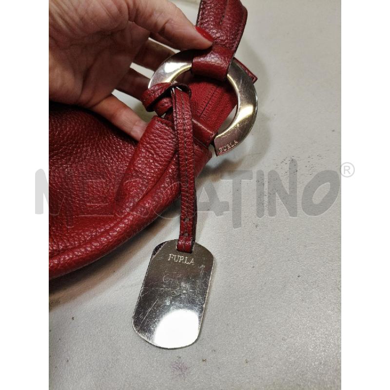 BORSA A SPALLA FURLA ROSSO MART MAXI ANELLO MET | Mercatino dell'Usato Roma talenti 3