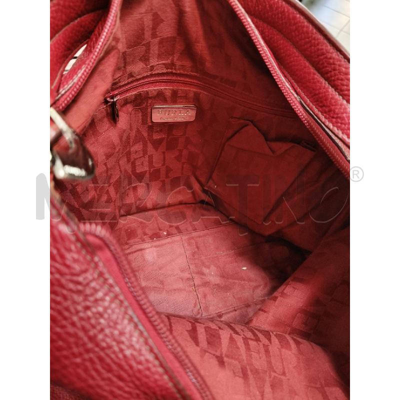 BORSA A SPALLA FURLA ROSSO MART MAXI ANELLO MET | Mercatino dell'Usato Roma talenti 5