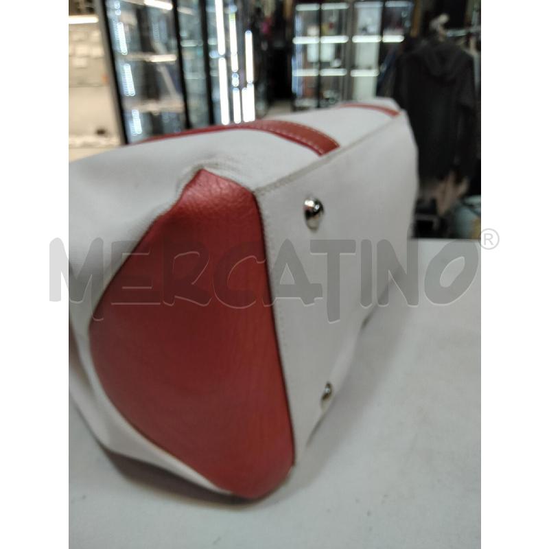 BORSA A SPALLA HOGAN CANAS BEIGE MANICI ROSSO METAL | Mercatino dell'Usato Roma talenti 3