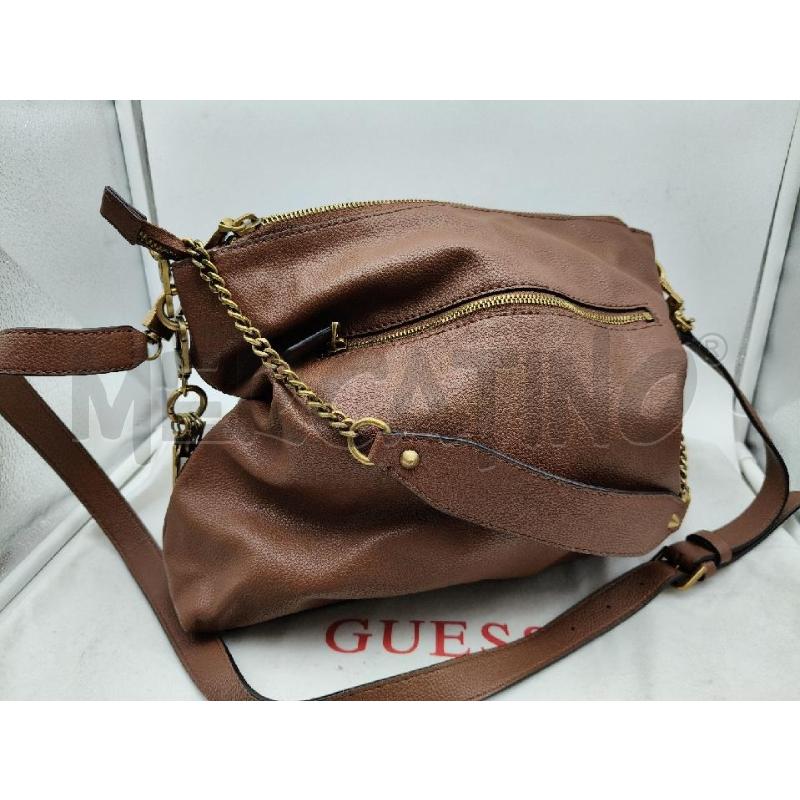 BORSA A SP GUESS BISCOTTO CAT BRUNITO CON TRAC | Mercatino dell'Usato Roma talenti 3
