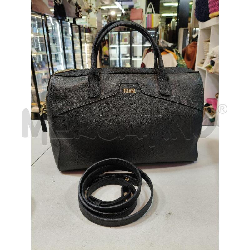 BORSA BAULETTO PRIMA CLASSE NERO INSERTO GEO CON TRAC  | Mercatino dell'Usato Roma talenti 1