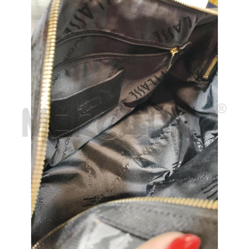 BORSA BAULETTO PRIMA CLASSE NERO INSERTO GEO CON TRAC  | Mercatino dell'Usato Roma talenti 4