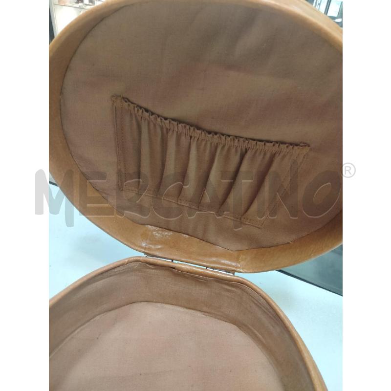 BORSA D PELLE BISC VINT TONDO BAULETTO CON TRAC | Mercatino dell'Usato Roma talenti 2