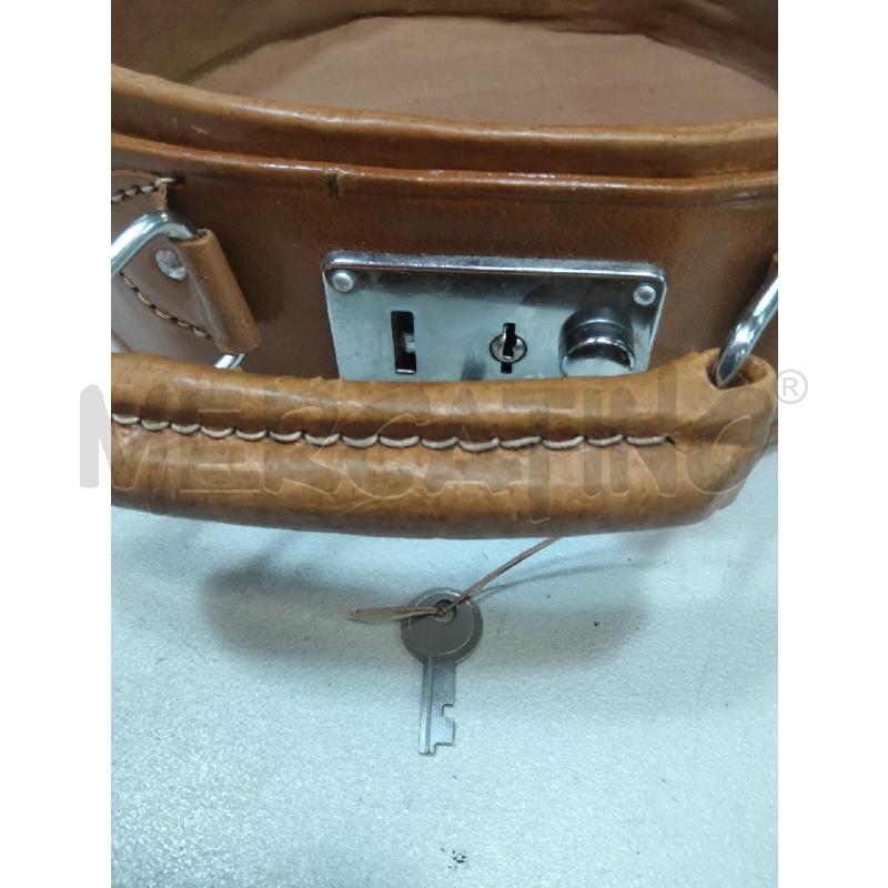 BORSA D PELLE BISC VINT TONDO BAULETTO CON TRAC | Mercatino dell'Usato Roma talenti 3