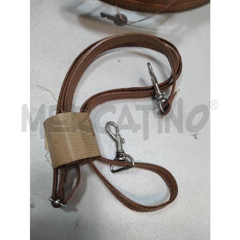 BORSA D PELLE BISC VINT TONDO BAULETTO CON TRAC | Mercatino dell'Usato Roma talenti 4