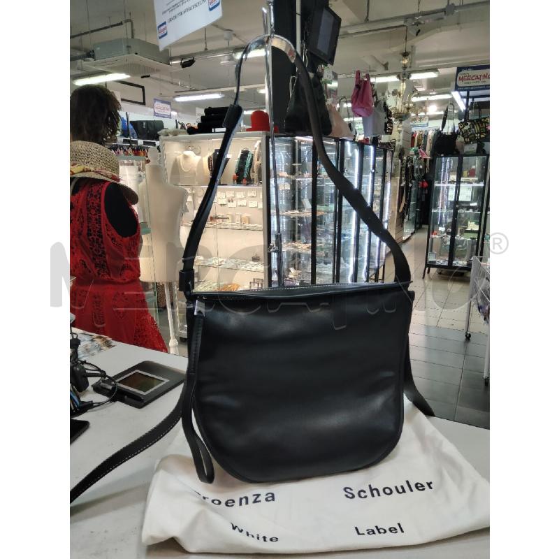 BORSA D PROENZA SCHOULE NERA STONDATA CUCITURA BIANCA | Mercatino dell'Usato Roma talenti 1