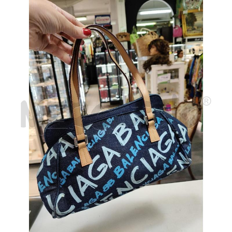 BORSA D SPALLA BALENCIAGA DENIM MONOGRAM | Mercatino dell'Usato Roma talenti 1