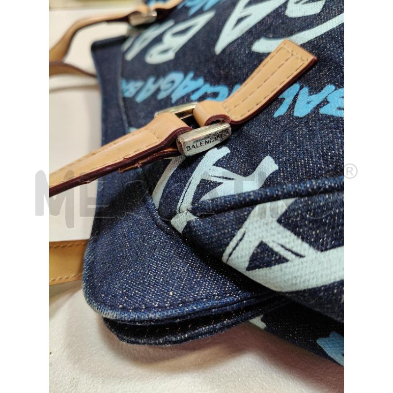BORSA D SPALLA BALENCIAGA DENIM MONOGRAM | Mercatino dell'Usato Roma talenti 3