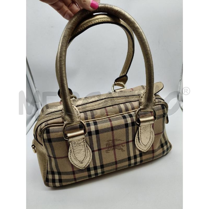 BORSA D SPALLA BURBERRY MONOGRAM MANICI ORO | Mercatino dell'Usato Roma talenti 1