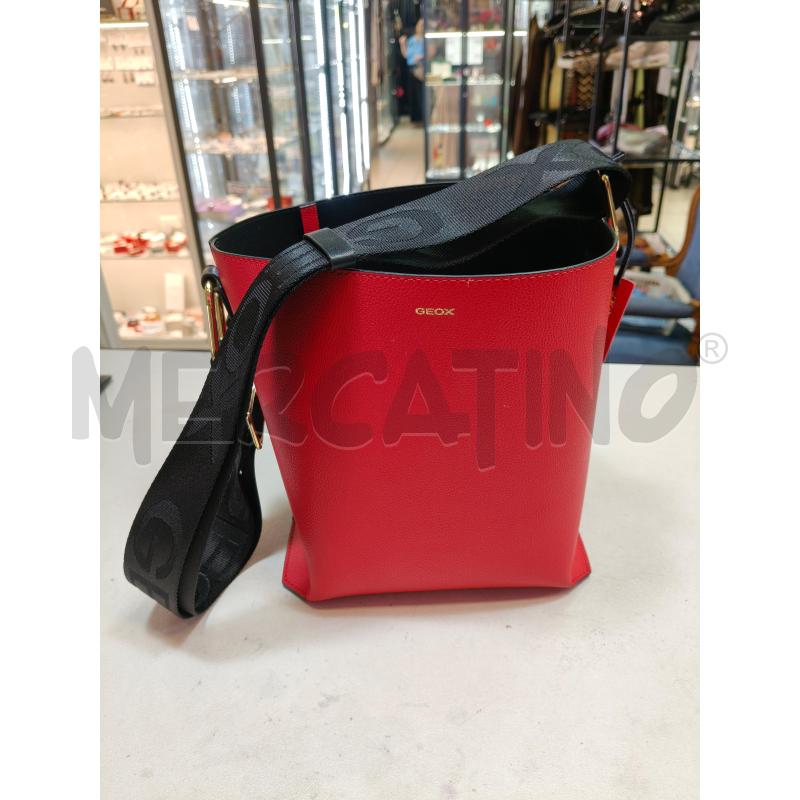BORSA GEOX ROSSO SECCHIELLO INT POCHETTE NYLON NERO  | Mercatino dell'Usato Roma talenti 1