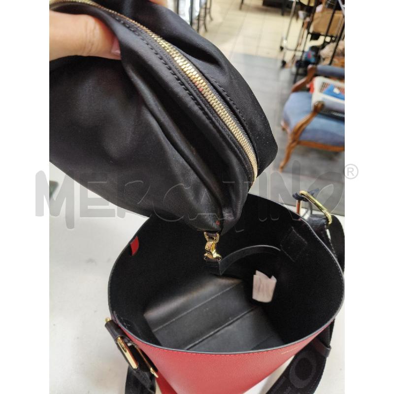 BORSA GEOX ROSSO SECCHIELLO INT POCHETTE NYLON NERO  | Mercatino dell'Usato Roma talenti 2