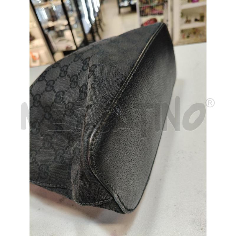 BORSA GUCCI HOBO TESS NERO MONOGRAM MANICO PELLE  | Mercatino dell'Usato Roma talenti 3