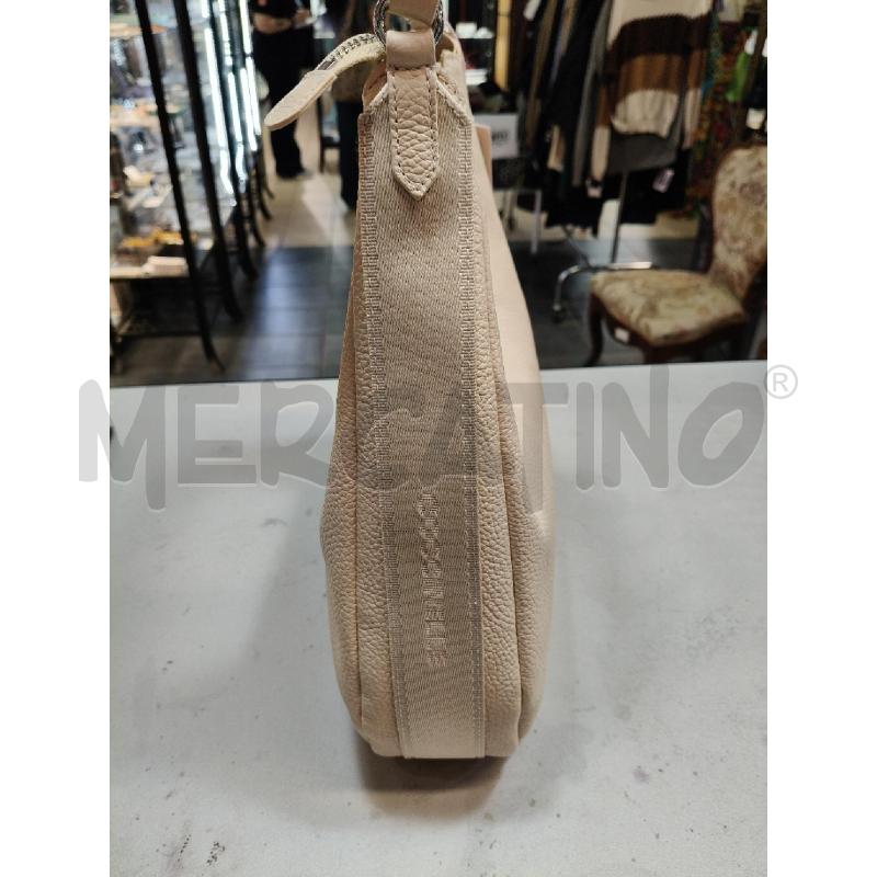 BORSA HOBO COCCINELLE PELLE CREMA BANDA LAT LOGO  | Mercatino dell'Usato Roma talenti 2