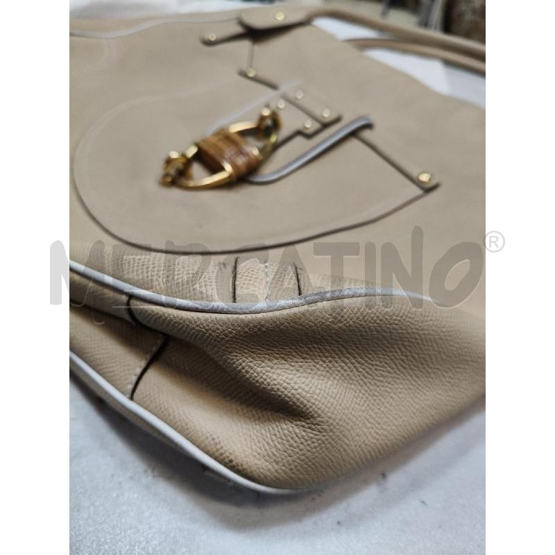 BORSA SALVATORE FERRAGAMO CREMA MAXI LUCCHETTO INTRECCIO | Mercatino dell'Usato Roma talenti 3