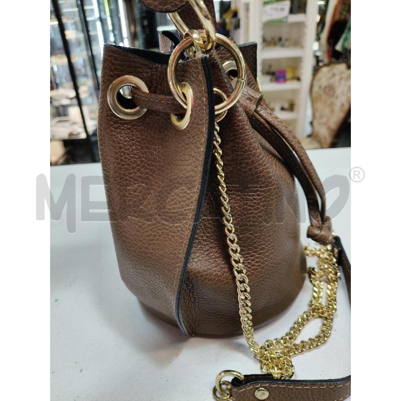 BORSA SECCHIELLO PELLE FANGO ANELLI DOR CAT DOR  | Mercatino dell'Usato Roma talenti 2