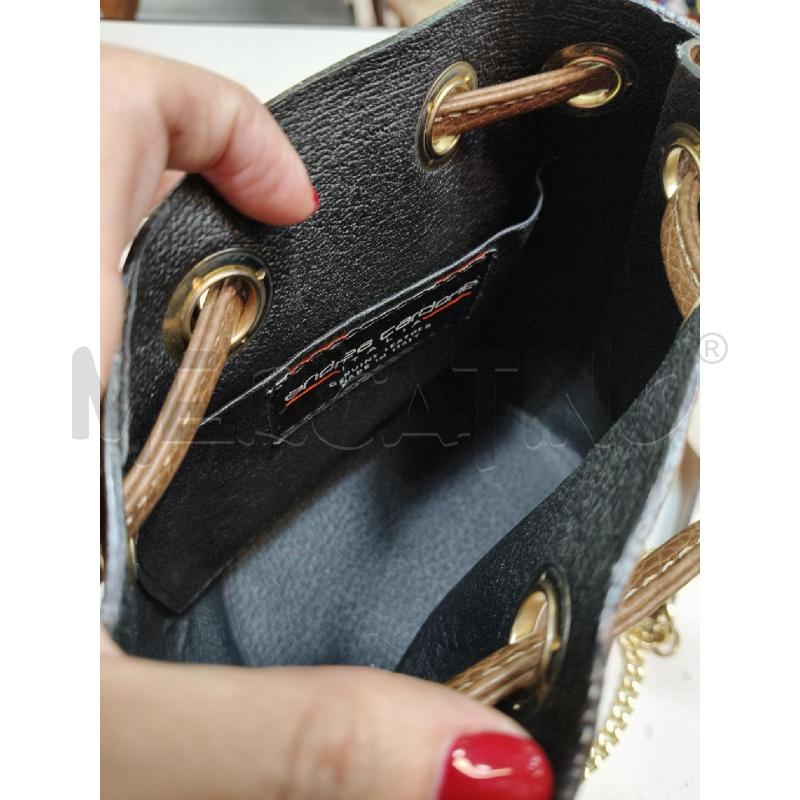 BORSA SECCHIELLO PELLE FANGO ANELLI DOR CAT DOR  | Mercatino dell'Usato Roma talenti 4