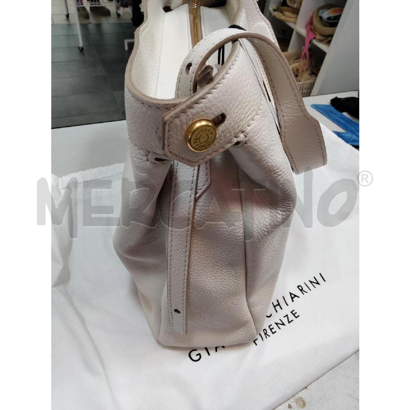 BORSA SPALLA D GIANNI CHIARINI PANNA MARTELLATA CHIODI DOR  | Mercatino dell'Usato Roma talenti 2