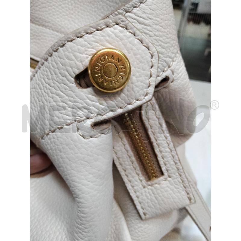 BORSA SPALLA D GIANNI CHIARINI PANNA MARTELLATA CHIODI DOR  | Mercatino dell'Usato Roma talenti 4