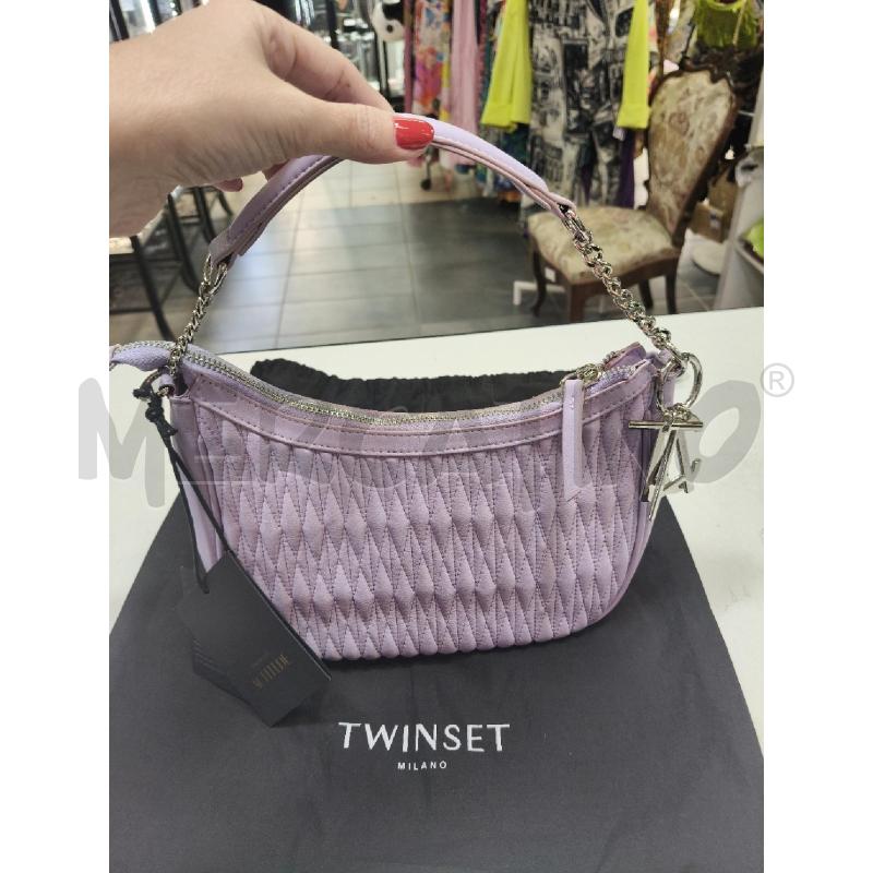 BORSA SPALLA D TWINSET LILLA TRAPUNTA STONDA | Mercatino dell'Usato Roma talenti 1
