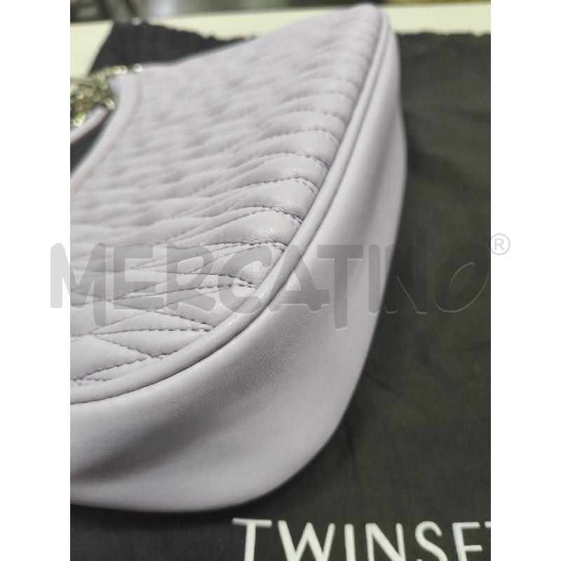 BORSA SPALLA D TWINSET LILLA TRAPUNTA STONDA | Mercatino dell'Usato Roma talenti 3
