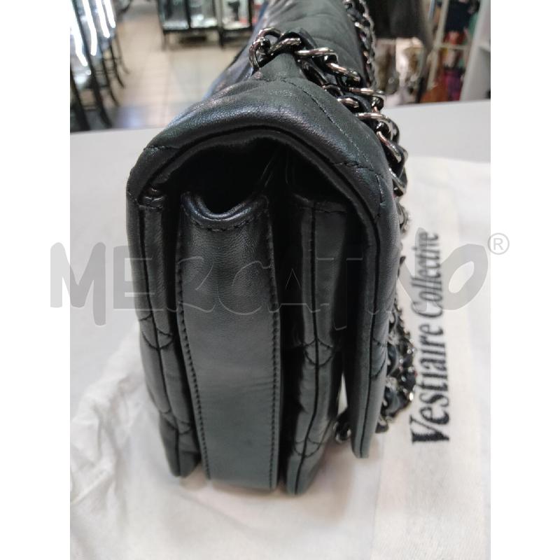 BORSA TRACOLLA CHANEL TIMELESS NAPPA NERO HARDWARE ARGENTO | Mercatino dell'Usato Roma talenti 3