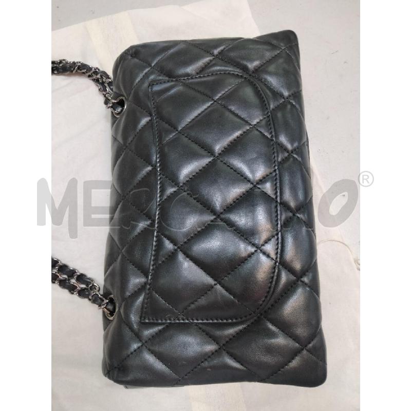 BORSA TRACOLLA CHANEL TIMELESS NAPPA NERO HARDWARE ARGENTO | Mercatino dell'Usato Roma talenti 4
