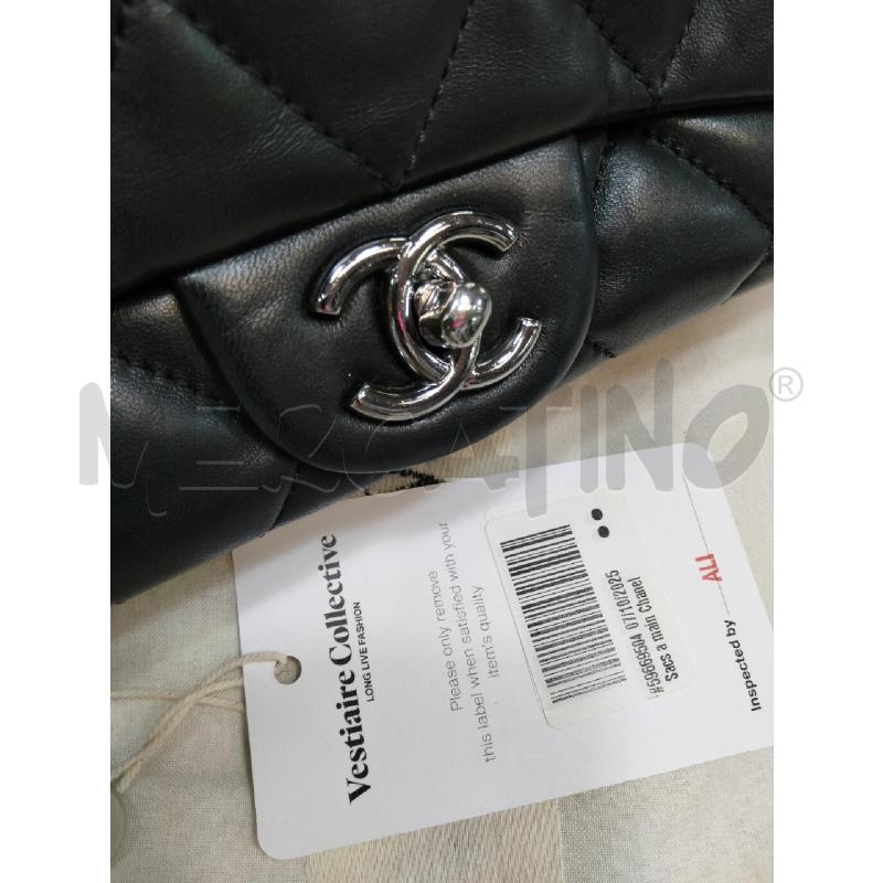 BORSA TRACOLLA CHANEL TIMELESS NAPPA NERO HARDWARE ARGENTO | Mercatino dell'Usato Roma talenti 5